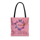 Pisces Butterfly Astrology Tote