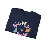 Pisces Butterfly Astrology Crewneck