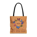 Aries Butterfly Astrology Tote