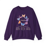 Aquarius Butterfly Astrology Crewneck