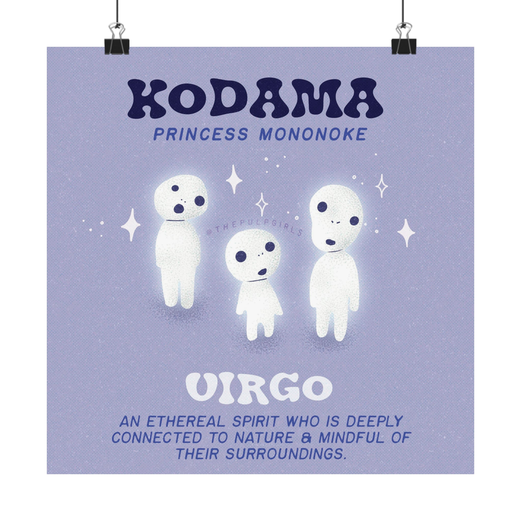 Studio Ghibli Fan - Kodama - Virgo - Art Print