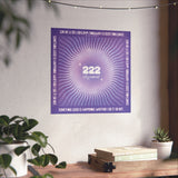 222 Angel Number Matte Art Print