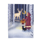 Winter Witch Magic Plush Blanket
