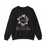 Aquarius Butterfly Astrology Crewneck
