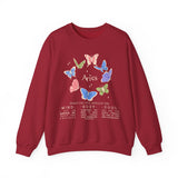 Aries Butterfly Astrology Crewneck