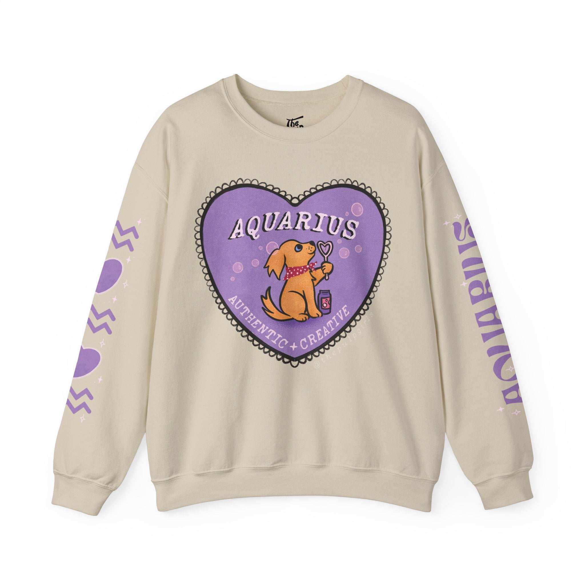 Aquarius Lover Dog Astrology Crewneck