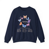 Aquarius Butterfly Astrology Crewneck