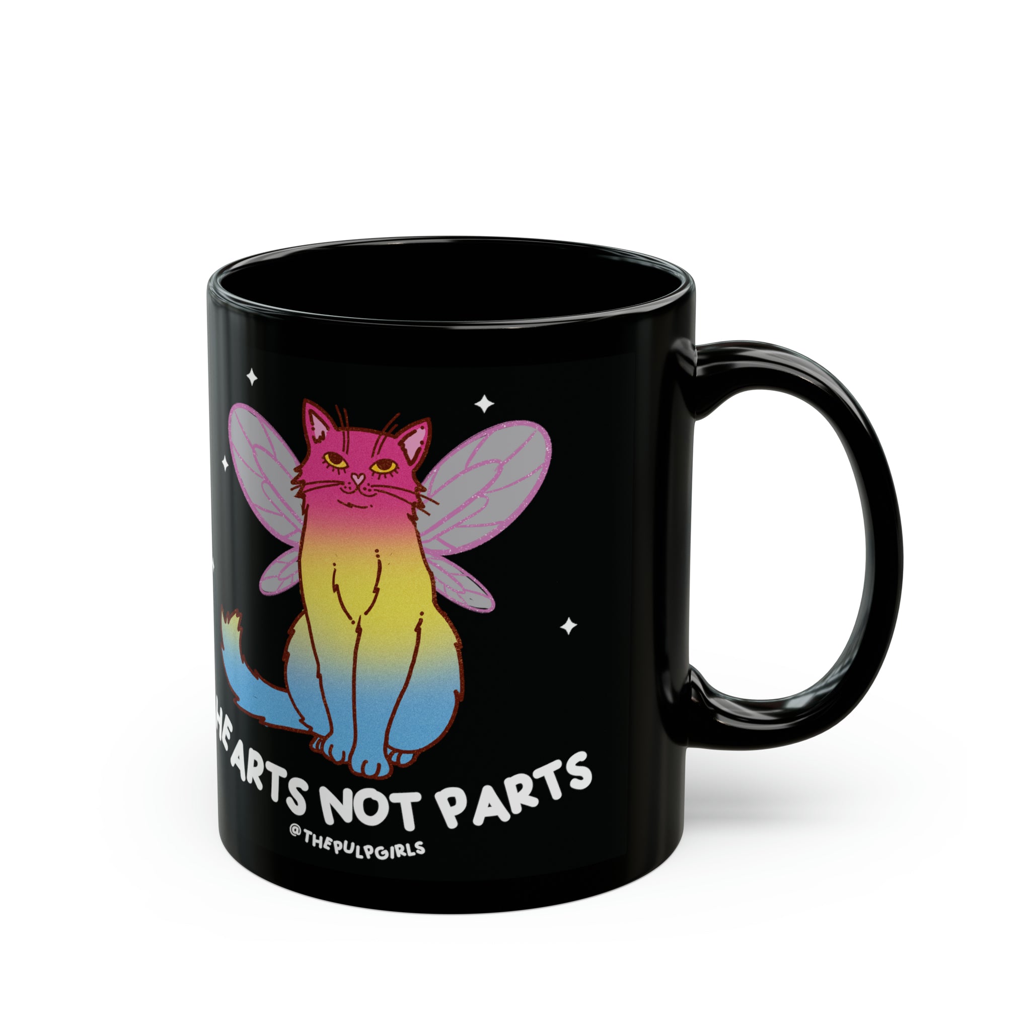 Pansexual Pride Cat Mug