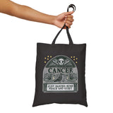 Memento Mori Astrology Canvas Tote - Cancer