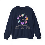 Pisces Butterfly Astrology Crewneck