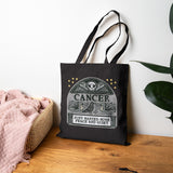 Memento Mori Astrology Canvas Tote - Cancer