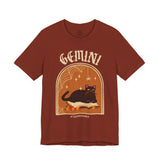 Gemini Spooky Cat Astrology Tee