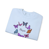 Pisces Butterfly Astrology Crewneck