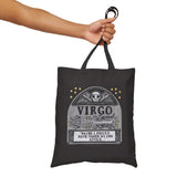 Memento Mori Astrology Canvas Tote - Virgo