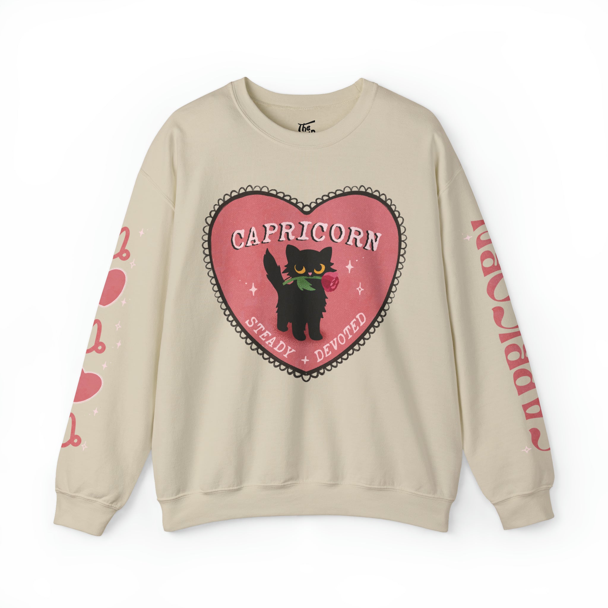 Capricorn Love Cat Astrology Crewneck