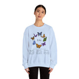 Leo Butterfly Astrology Crewneck