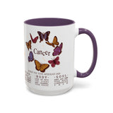 Cancer Butterfly Astrology Mug