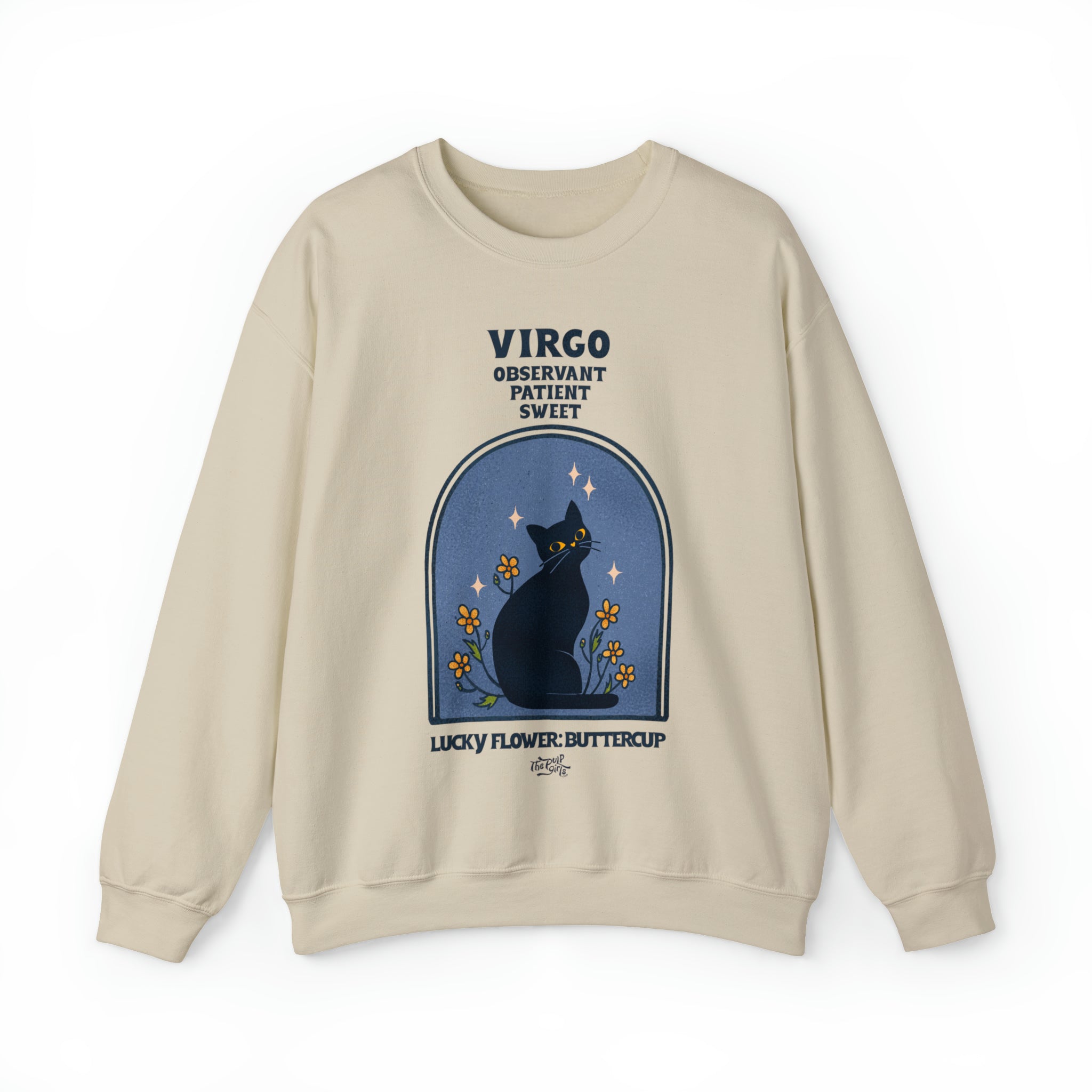 Virgo Cat Astrology Crewneck