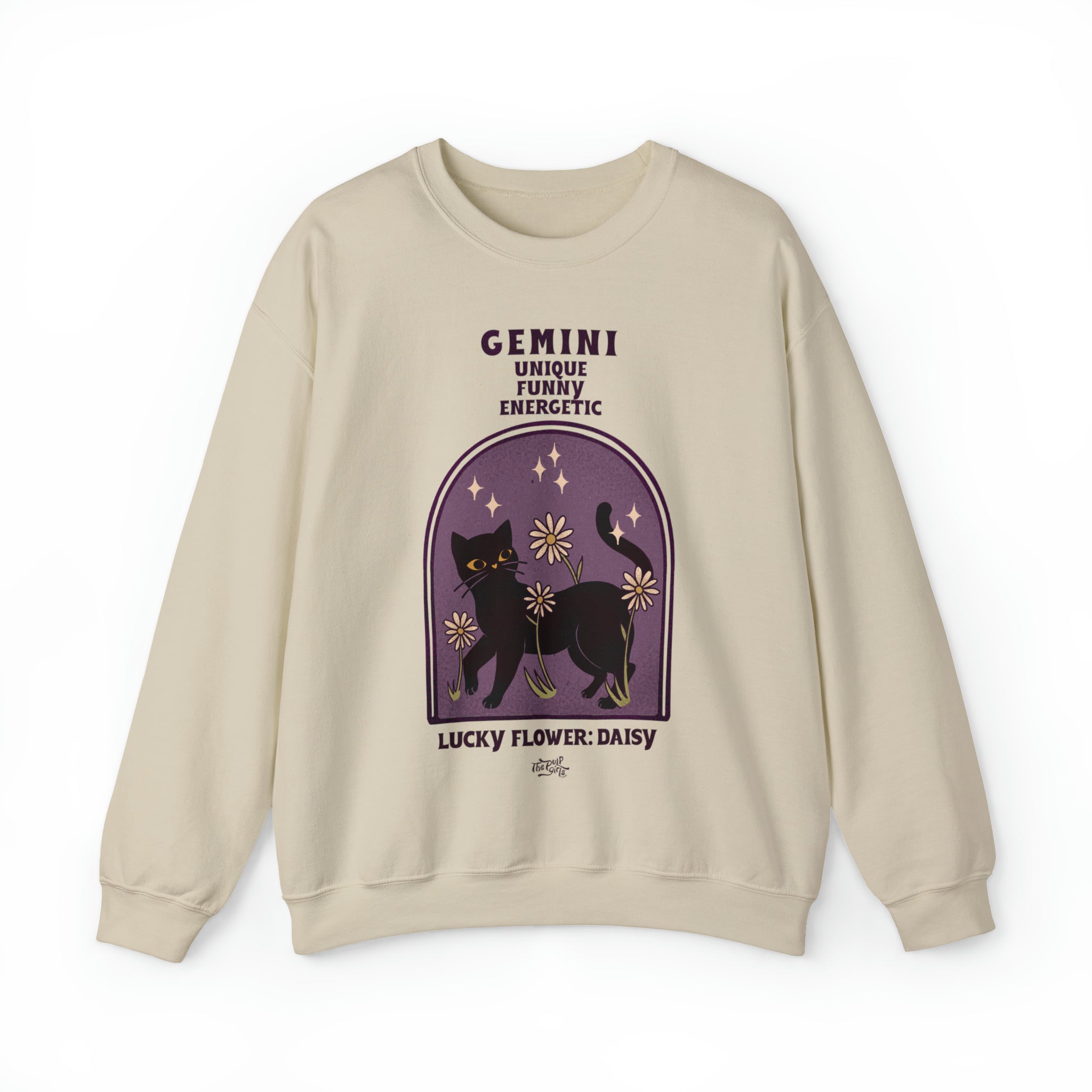 Gemini Cat Astrology Crewneck