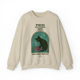 Pisces Cat Astrology Crewneck