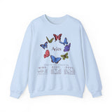 Aries Butterfly Astrology Crewneck