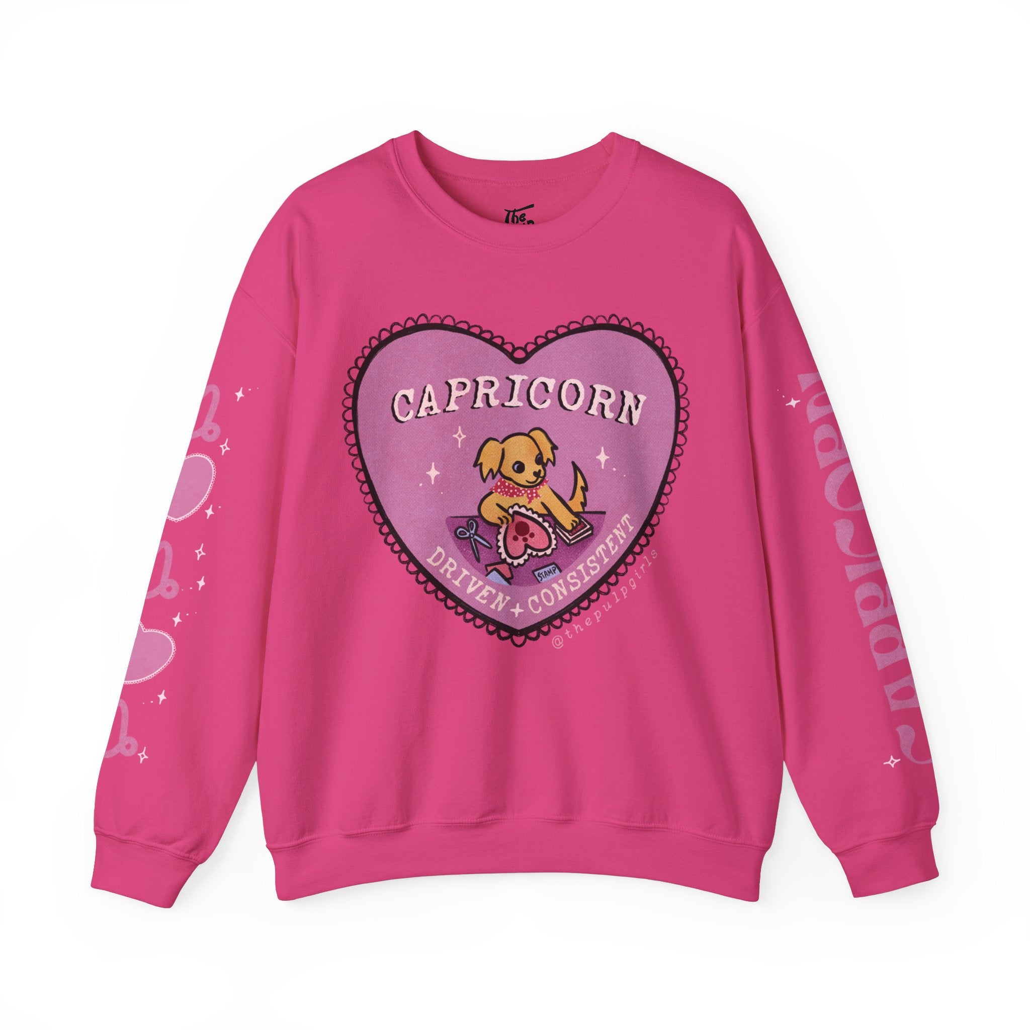 Capricorn Lover Dog Astrology Crewneck