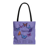 Aquarius Butterfly Astrology Tote