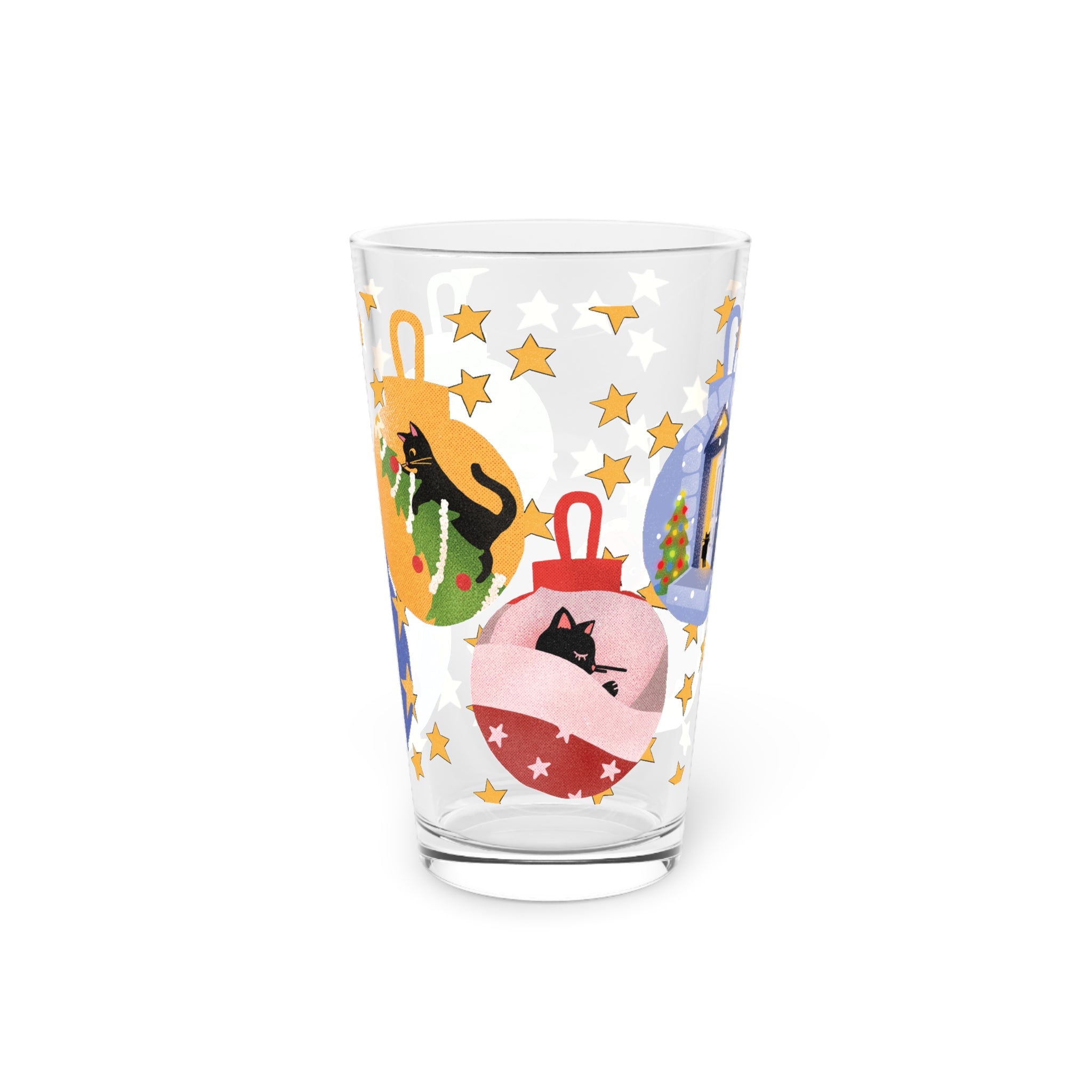 Kitty Beer Can Glass, Glass Cup 