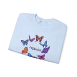 Aquarius Butterfly Astrology Crewneck