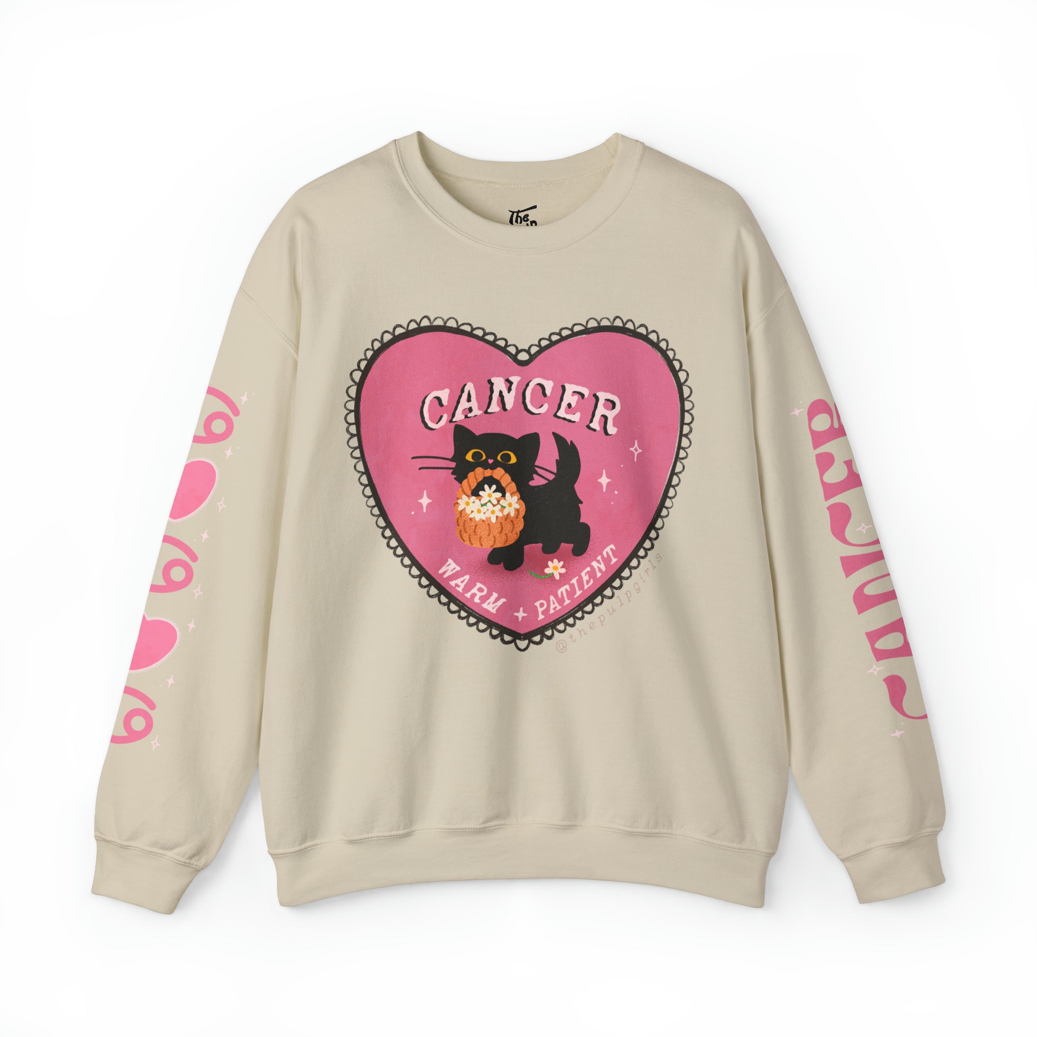 Cancer Love Cat Astrology Crewneck