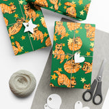 Orange Cat Lover Gift Wrap Papers