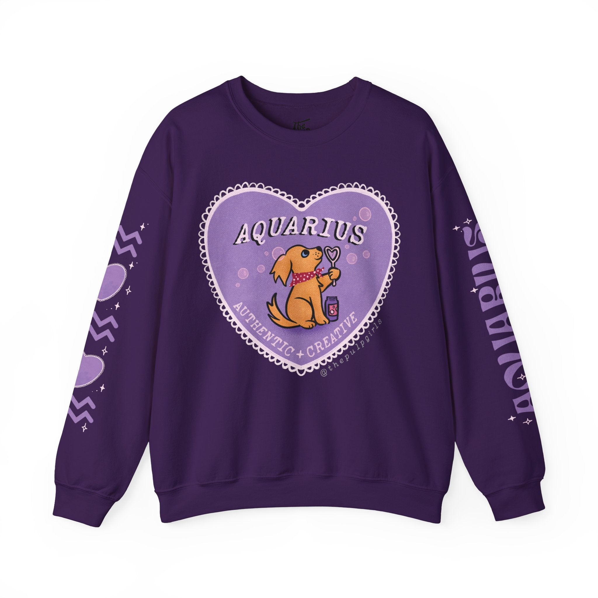 Aquarius Lover Dog Astrology Crewneck