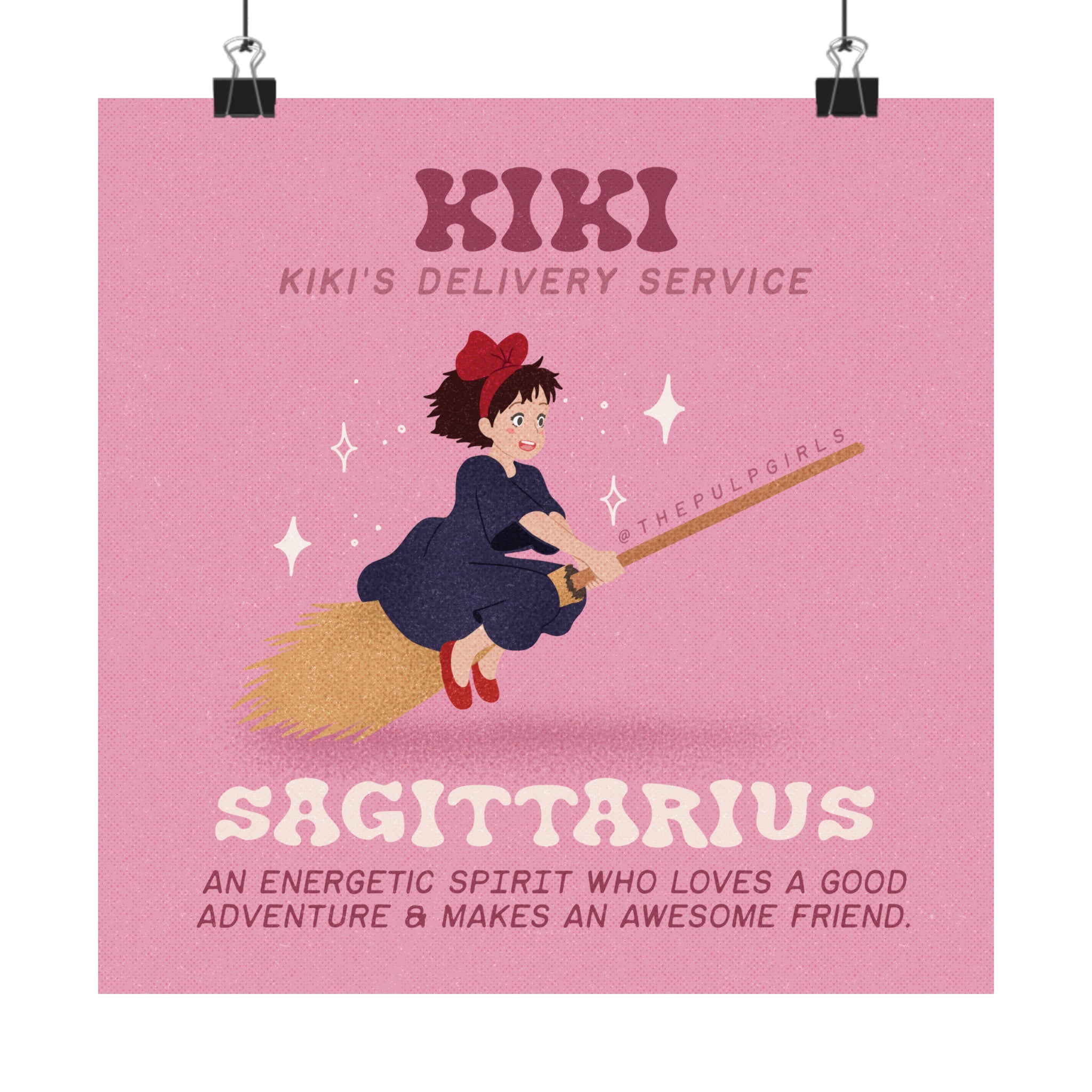 Studio Ghibli Fan - Kiki - Sagittarius - Art Print