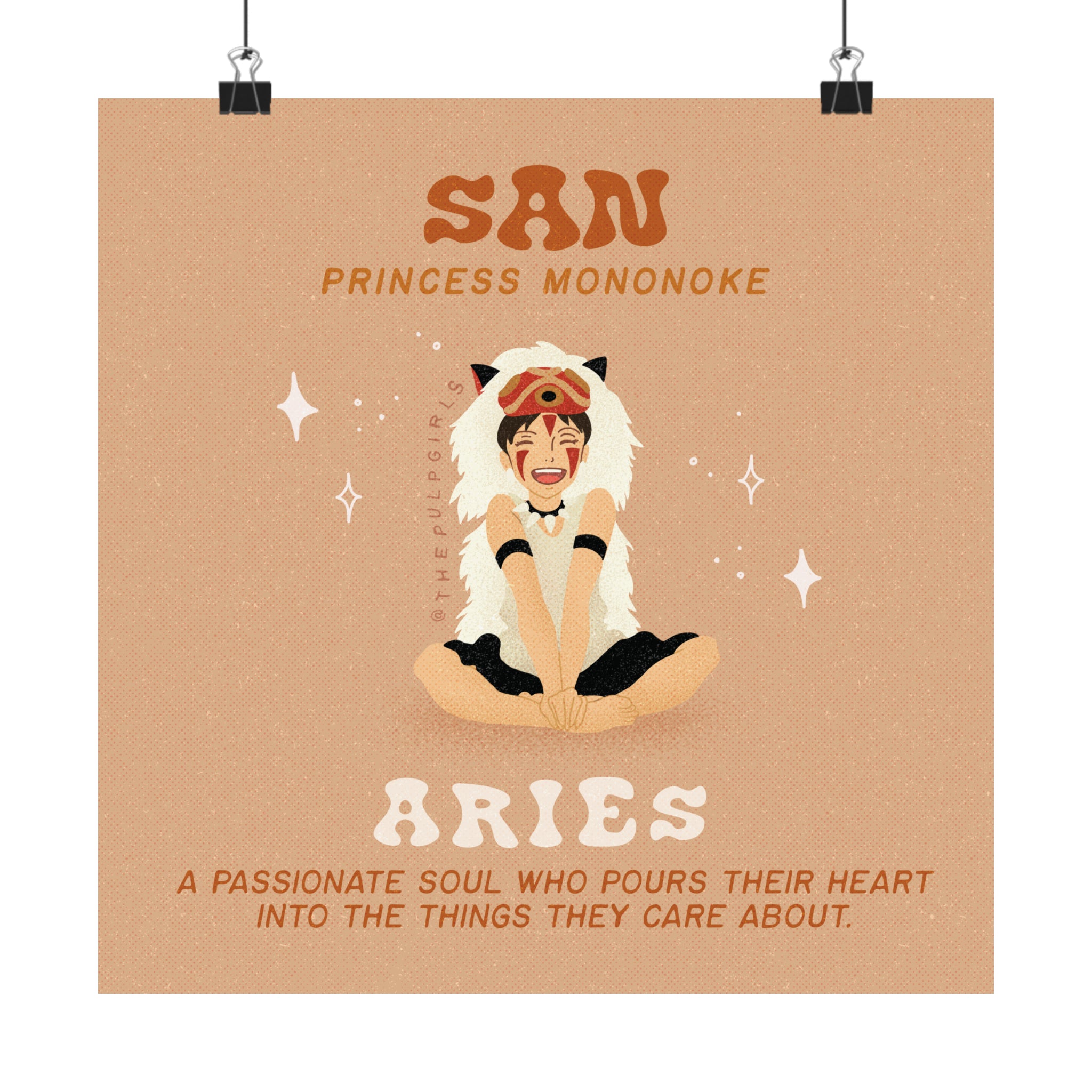 Studio Ghibli Fan - San - Aries - Art Print