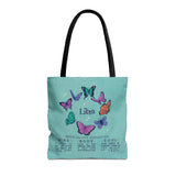 Libra Butterfly Astrology Tote