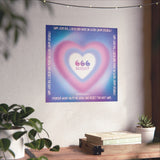 666 Angel Number Matte Art Print