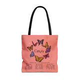 Cancer Butterfly Astrology Tote