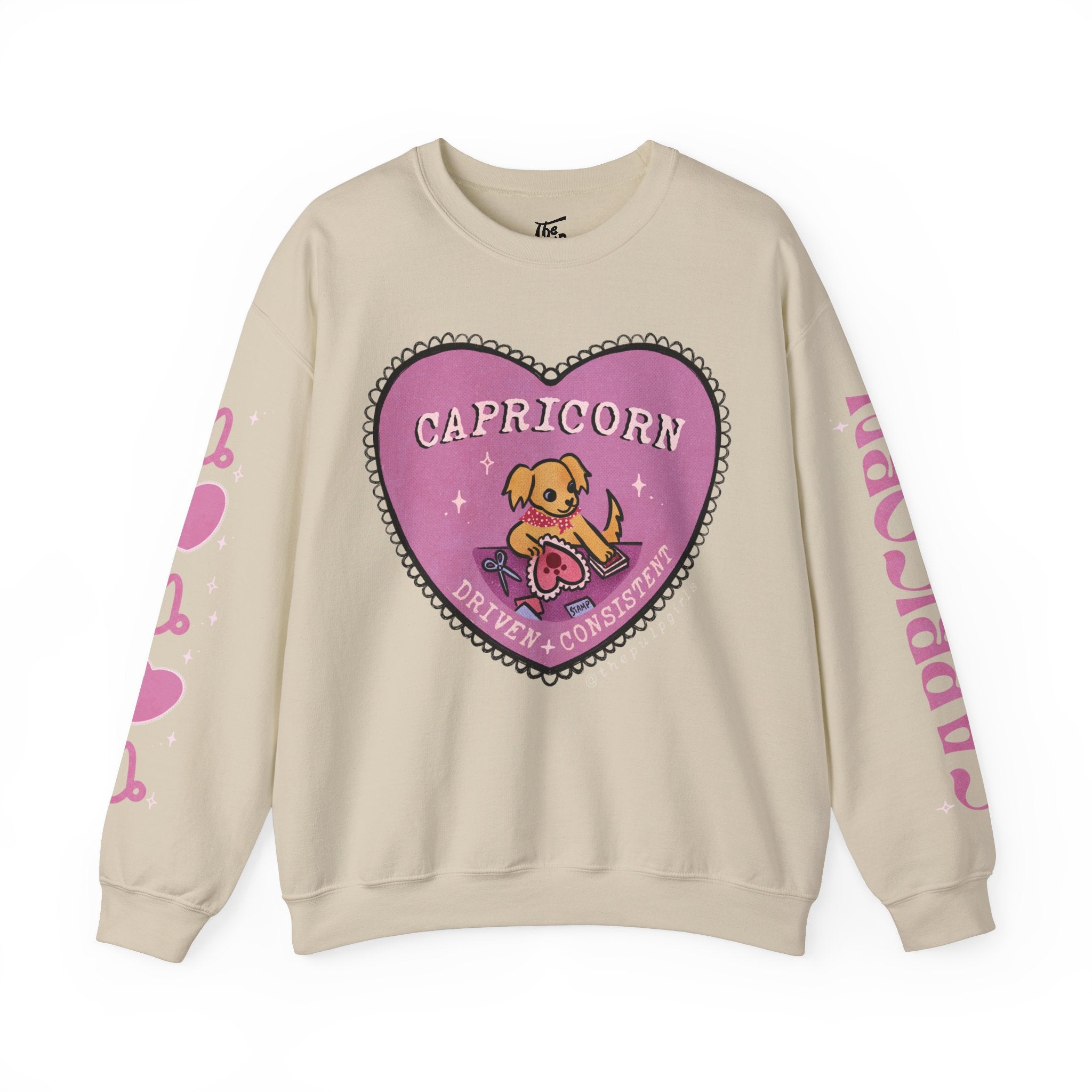 Capricorn Lover Dog Astrology Crewneck