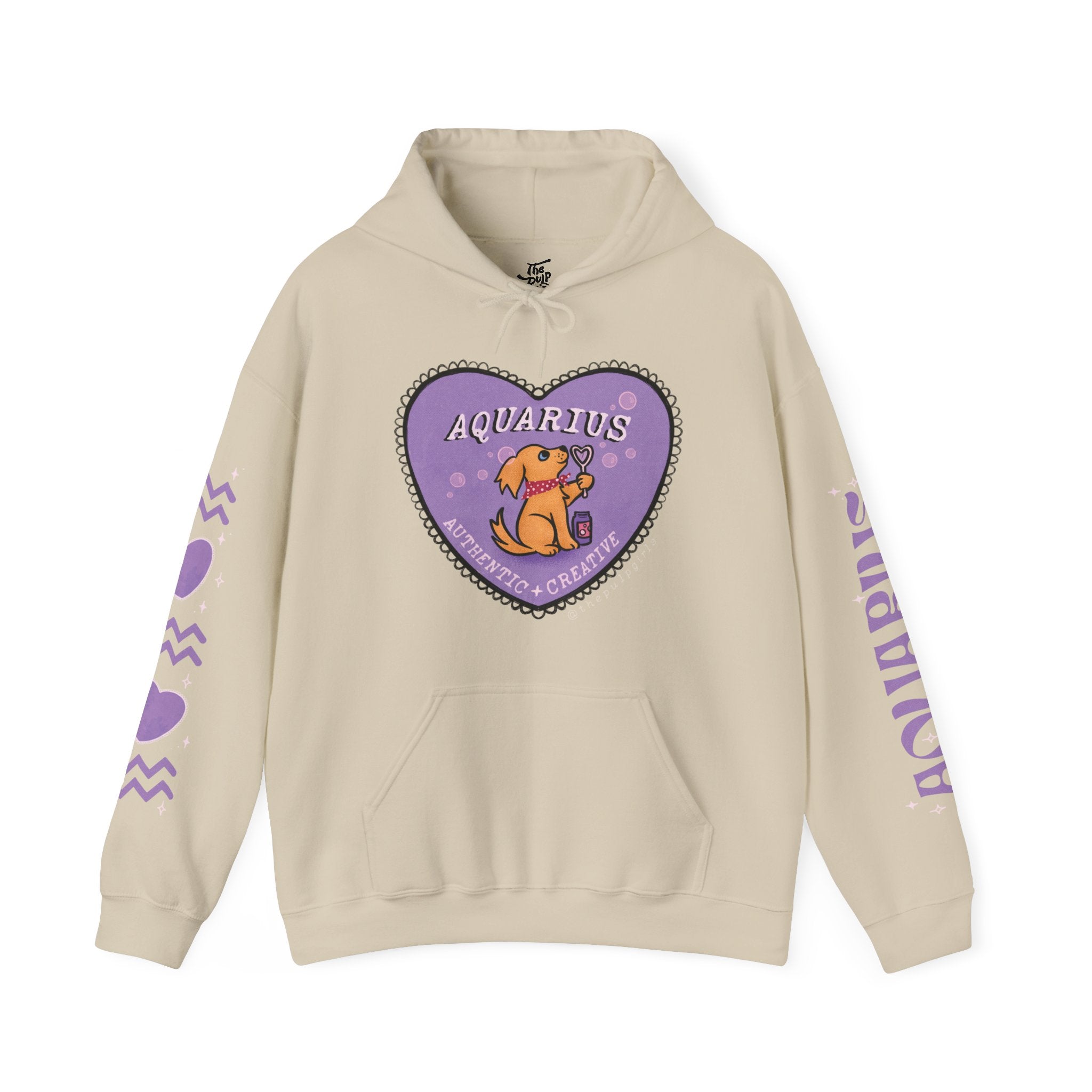 Aquarius Lover Dog Astrology Hoodie