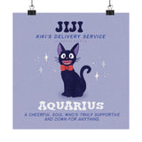 Studio Ghibli Fan - Jiji - Aquarius - Art Print