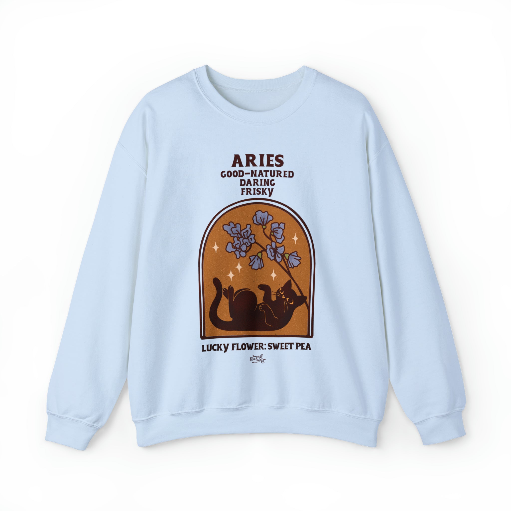 Aries Cat Astrology Crewneck