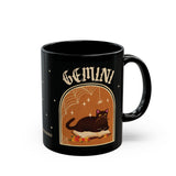 Gemini Spooky Cat Astrology Mug