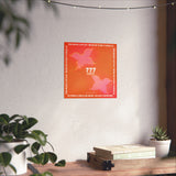 777 Angel Number Matte Art Print