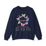 Scorpio Butterfly Astrology Crewneck