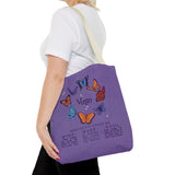 Virgo Butterfly Astrology Tote