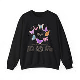 Pisces Butterfly Astrology Crewneck
