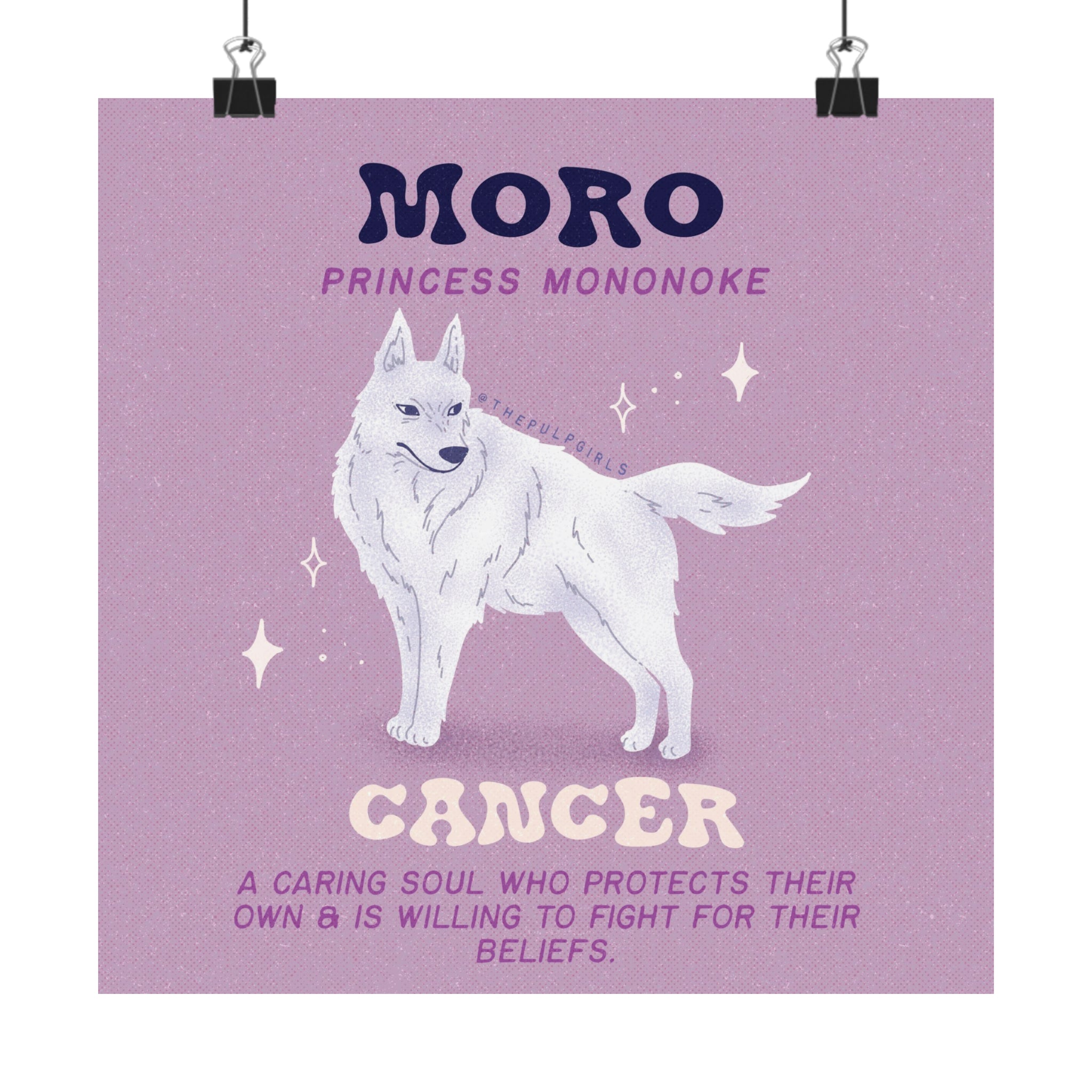 Studio Ghibli Fan - Moro - Cancer - Art Print