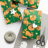 Orange Cat Lover Gift Wrap Papers
