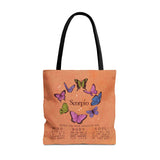 Scorpio Butterfly Astrology Tote