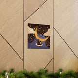 Star Cat & Moon Goddess Matte Art Print